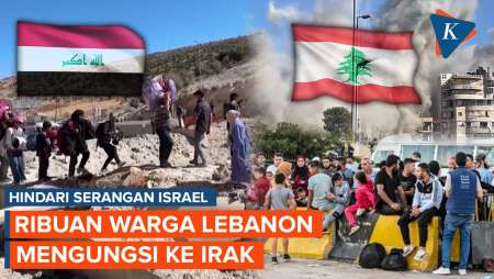 Momen Ribuan Warga Lebanon Mengungsi ke Irak untuk Menghindari Serangan Israel