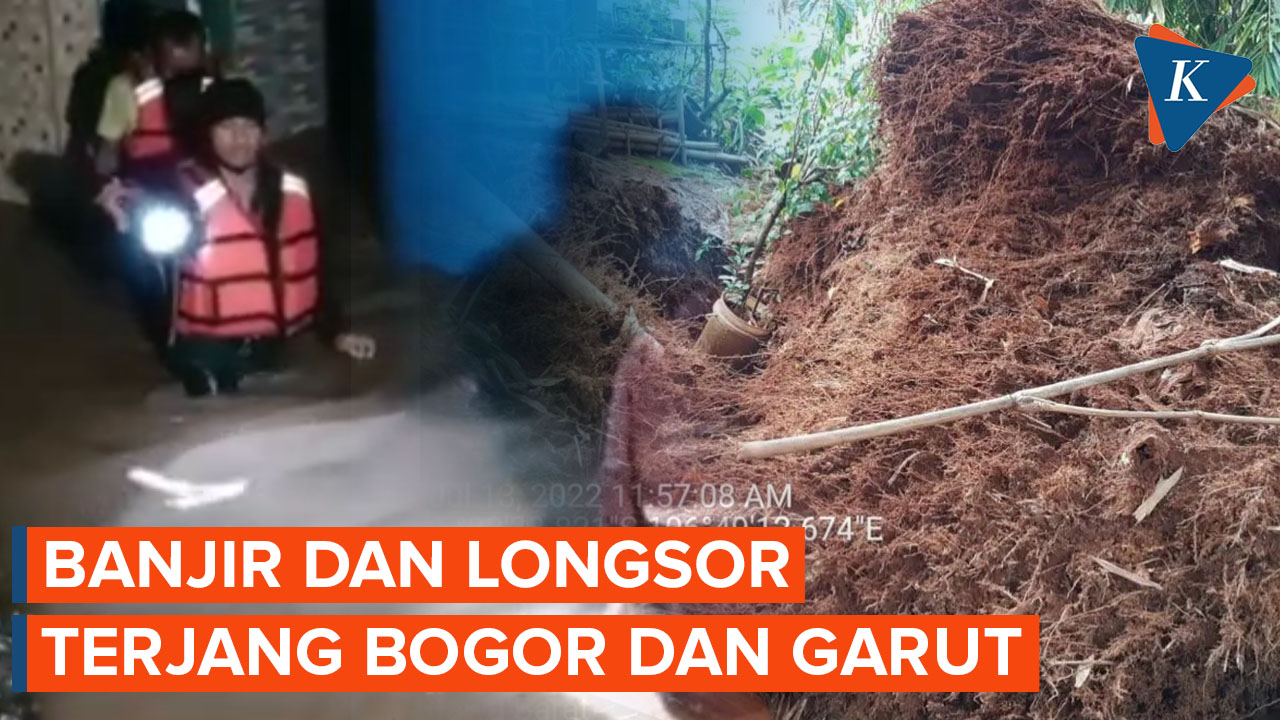Banjir dan Longsor Terjang Bogor dan Garut, Ratusan Rumah Terendam