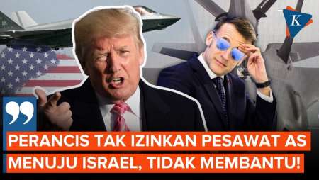 Trump Ngamuk ke Perancis gegara Pesawat AS Mau ke Israel Diblokir