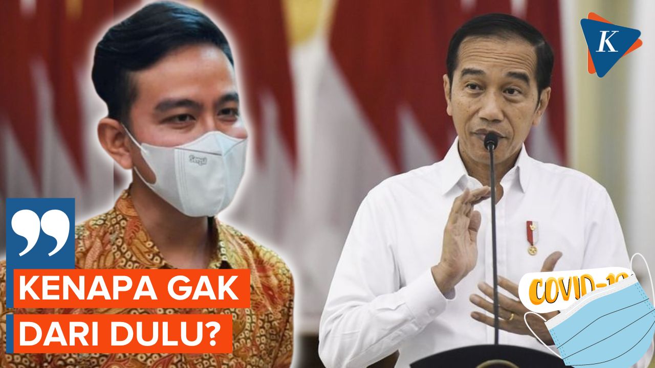 Respon Gibran Usai Jokowi akan Setop PPKM