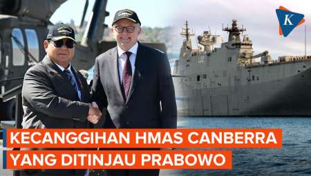 Kekuatan HMAS Canberra, Kapal Induk Terbesar Australia Yang Ditinjau Prabowo