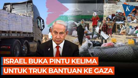 Momen Truk Bantuan Kembali Masuk ke Gaza, Israel Buka Penyeberangan Kelima