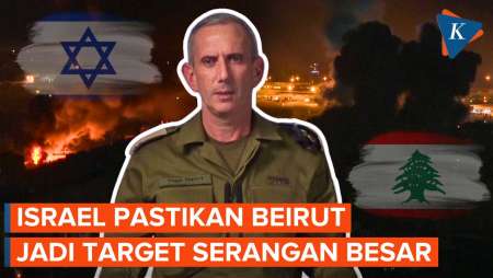 Asap Mengepul di Beirut Usai Israel Bersumpah Lakukan Serangan Besar-besaran