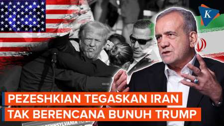 Pezeshkian Sebut Iran Tak Pernah Berencana Bunuh Donald Trump