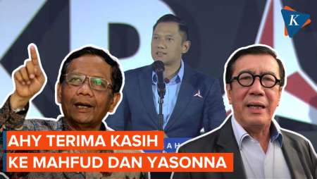 PK Moeldoko Ditolak, AHY Ucapkan Terima Kasih ke Mahfud dan Yasonna