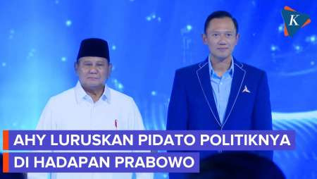 Di Hadapan Prabowo, AHY Langsung Klarifikasi soal Pidato Politiknya