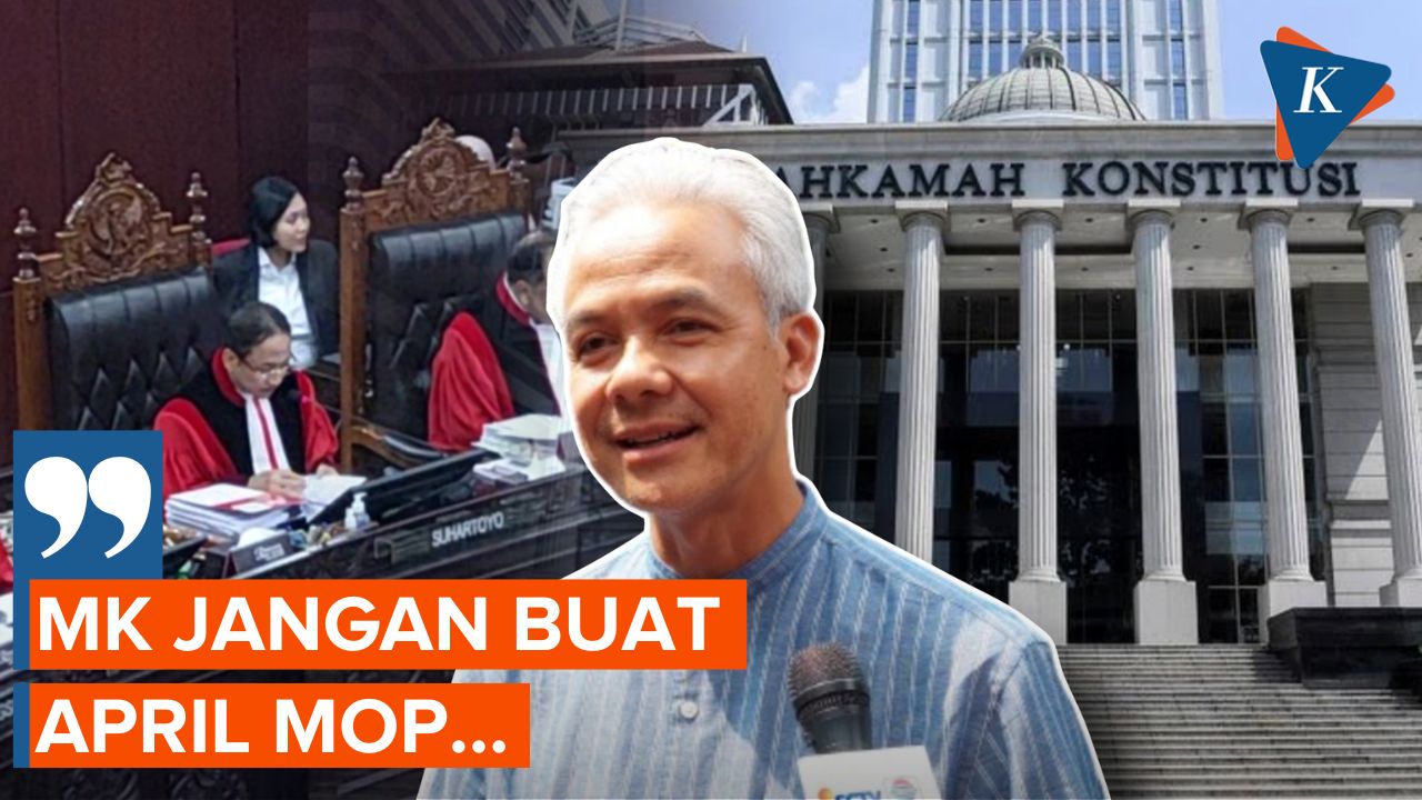 Berharap Gugatan Dikabulkan, Ganjar: MK Jangan Buat April Mop&nbsp;