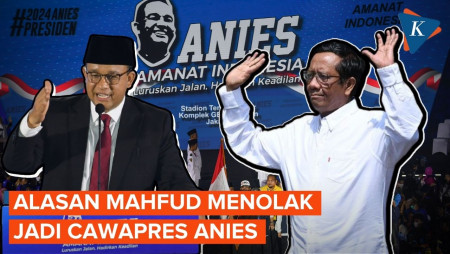 Ditawari Jadi Cawapres Anies, Mahfud: Jangan Saya