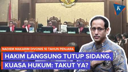 Kuasa Hukum Nadiem Protes Hakim Langsung Tutup Sidang Vonis: Kenapa Buru-buru, Takut Ya?
