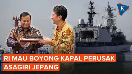 Indonesia Bakal Beli Kapal Perusak Jepang, Prabowo Setuju