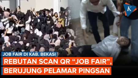 Serbu Job Fair di Kabupaten Bekasi, Sejumlah Pencari Kerja Pingsan