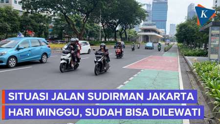 Situasi Jalan Sudirman Usai Gelombang Demo: Pagi Ada Car Free Day, Kini Bisa Dilewati