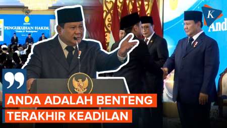 Naikkan Gaji hingga 280 Persen, Ini Pesan Penting Prabowo untuk Para Hakim