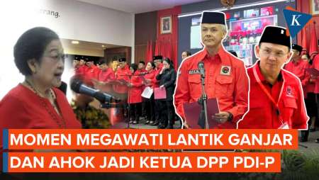 Megawati Lantik Ganjar dan Ahok Jadi Ketua DPP PDI-P, Emban Tugas Ini