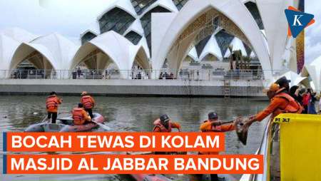 Bocah 4 Tahun Tewas Tercebur ke Kolam Masjid Al Jabbar Bandung