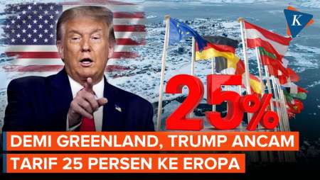 Trump Ancam Eropa Tarif 25 Persen Demi Kuasai Greenland