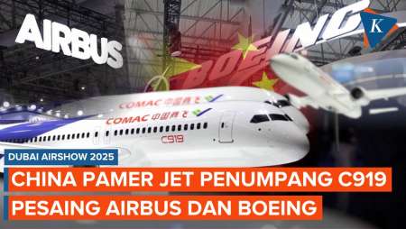 China Pamer Pesawat C-919 Di Dubai Airshow, Pesaing Airbus 320 Dan Boeing 737
