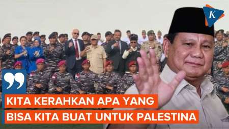 Prabowo Sebut Pengiriman Kapal Jadi Bukti Indonesia Dukung Palestina