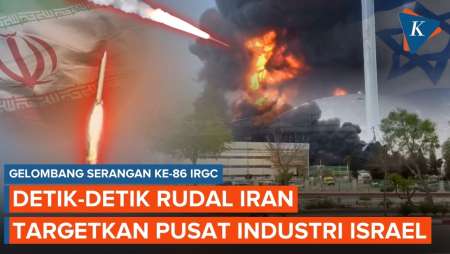 Pusat Industri Israel Digempur Gelombang Serangan Rudal Iran yang ke-86