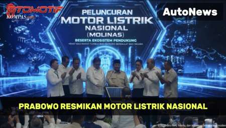Prabowo Resmikan Motor Listrik Nasional Di Cikarang