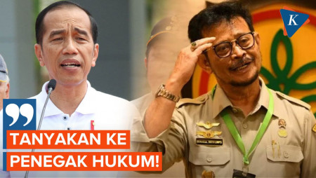 Respons Jokowi soal KPK Usut Dugaan Korupsi Mentan