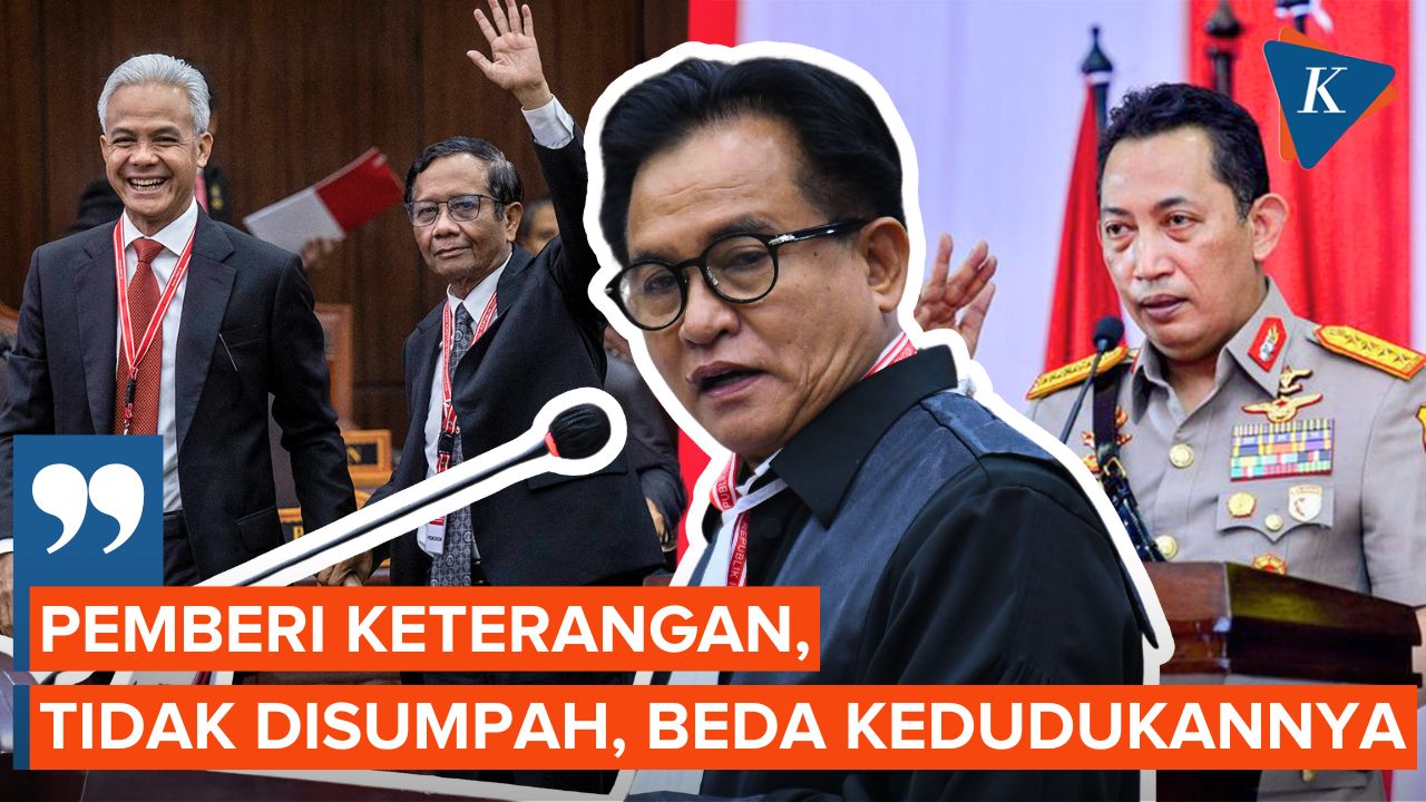 Ganjar-Mahfud Ingin Hadirkan Kapolri, Begini Kata Yusril