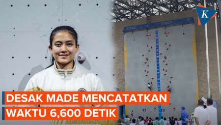 Indonesia Pecahkan Rekor Panjat Tebing Speed Putri di Asian Games 2022