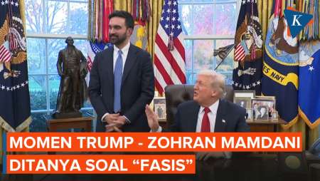 Ekspresi Trump Saat Wartawan Tanya Zohran Mamdani Soal Sebutan Fasis