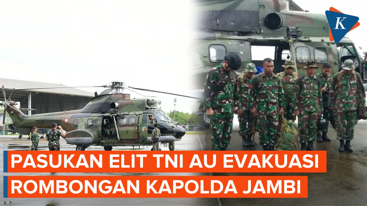 Pasukan Elite TNI AU Terjun Cari Rombongan Kapolda Jambi