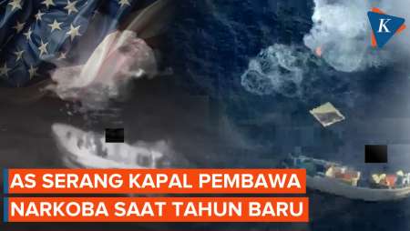 Tahun Baru, AS Kembali Lancarkan Serangan Ke Kapal Diduga Bawa Narkoba