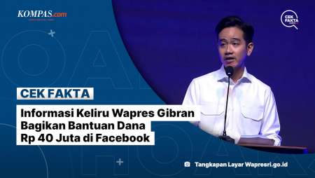 Informasi Keliru Wapres Gibran Bagikan Bantuan Dana Rp 40 Juta Di Facebook