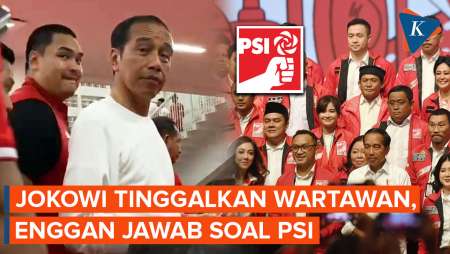 Detik-detik Jokowi Tinggalkan Wartawan Saat Ditanya soal  PSI Gagal Masuk…