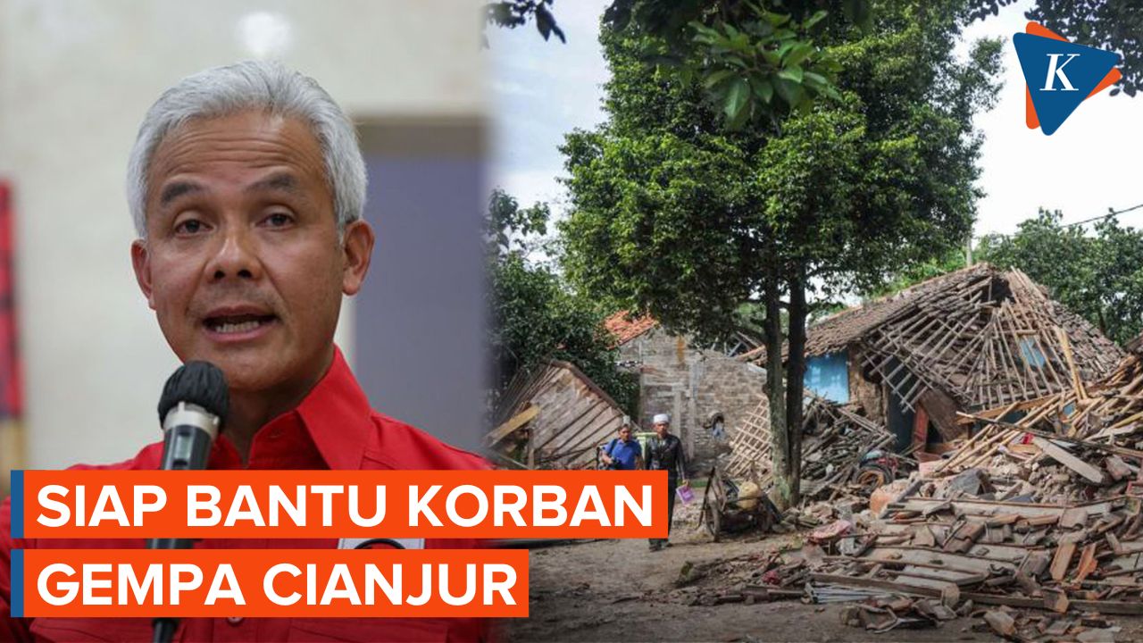 Hubungi Ridwan Kamil, Ganjar Siap Bantu Korban Gempa Cianjur