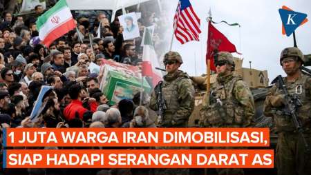 AS Rencanakan Serangan Darat, 1 Juta Warga Iran Dimobilisasi