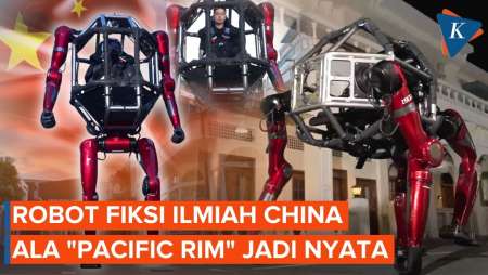 China Bikin Robot Mecha Berawak Pertama Di Dunia