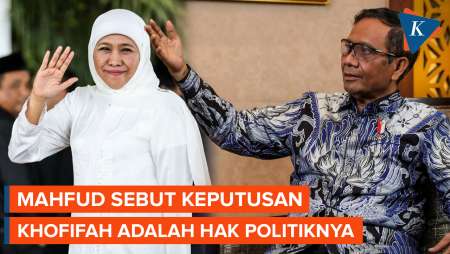 Reaksi Mahfud MD soal Khofifah Gabung TKN Prabowo-Gibran