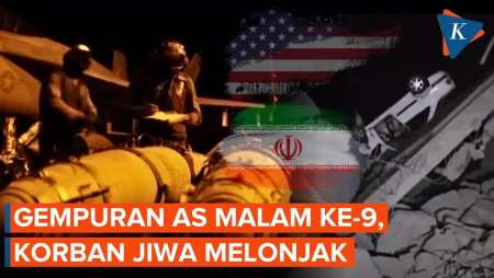 AS Gempur Iran 9 Malam Berturut-turut, Korban Jiwa Melonjak Dari Kedua Pihak