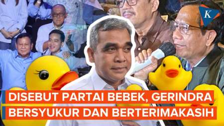 Gerindra Tak Ambil Pusing Dianggap Mahfud sebagai Partai Bebek yang Dikendalikan