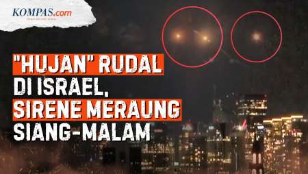 Rudal Iran Hantam Israel, Beterbangan Di Siang-Malam Hari Dan Picu Sirene