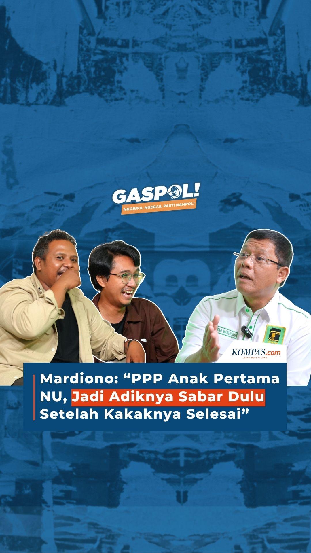 Mardiono: PPP Ini Anak Pertama NU, yang Lain Sabar Dulu