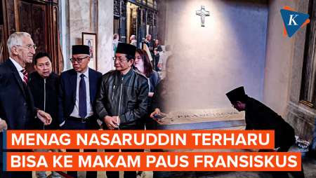 Menag Nasaruddin Ke Vatikan, Ikut Antre Ziarah  Ke Makam Paus Fransiskus