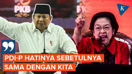 Prabowo: PDI-P Hatinya Sebetulnya Sama Dengan Kita