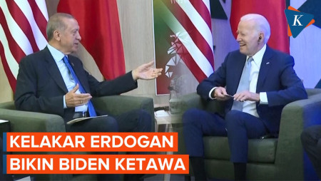 Momen Erdogan ‘Ngeledek’ dan Bikin Ketawa Joe Biden