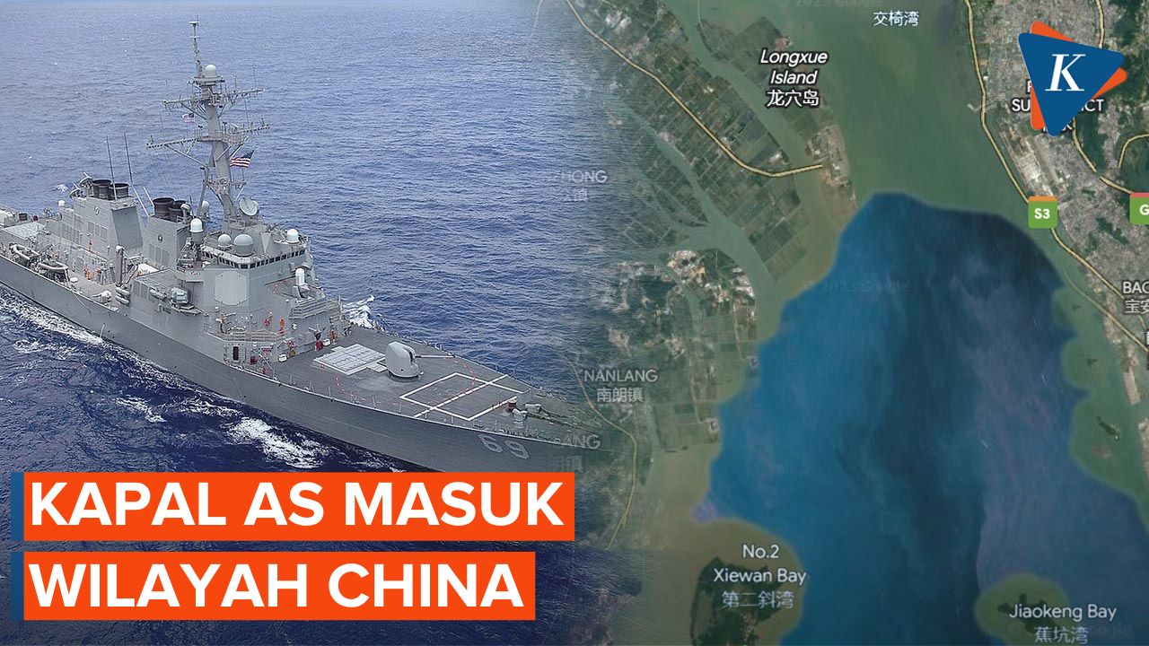 Kapal Perusak Rudal Milik AS Berlayar Ilegal hingga Masuk Wilayah China