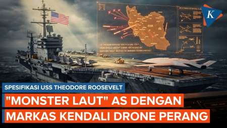 Intip Canggihnya Kapal Induk USS Theodore Roosevelt Yang Digeser AS Ke Timur Tengah