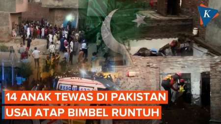 Atap Bimbel Runtuh Di Pakistan, 14 Anak Tewas