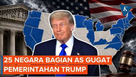 25 Negara Bagian AS Gugat Kebijakan Tarif Trump