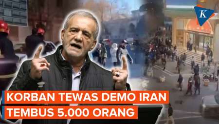 Korban Tewas Demo Iran Capai 5.000 Orang, Teheran Ancam Balas Jika AS Menyerang