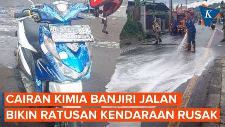 Cairan Kimia Tumpah di Bandung Barat, Ratusan Motor Mati Mendadak dan Cat Mengelupas