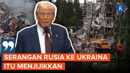 Trump Sebut Serangan Rusia ke Ukraina Menjijikan dan Memalukan
